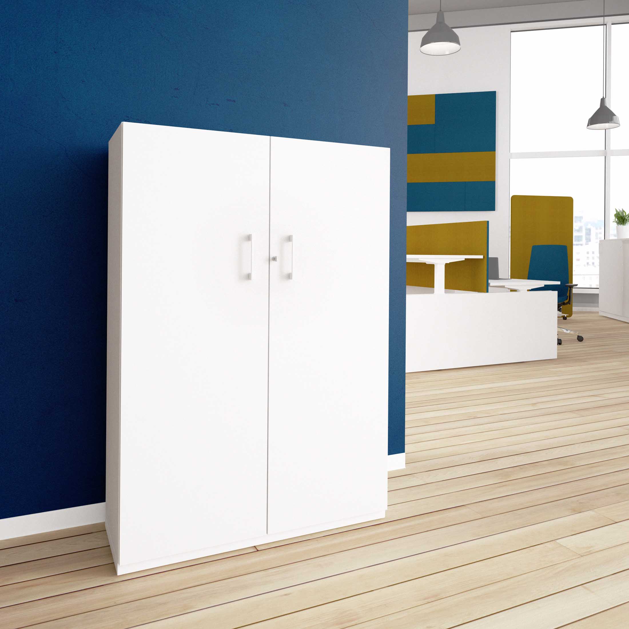 CHOICE Armoire de porte d'aile | 4 oh, 1000 x 1465 mm, blanc - 1 Main Image