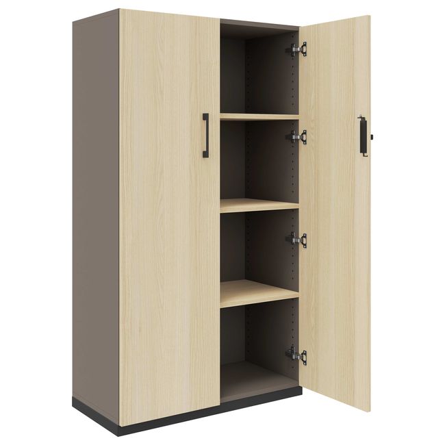 CHOICE Flügeltürenschrank | 4 OH, 800 x 1465 mm, Cubanitgrau / Sandesche