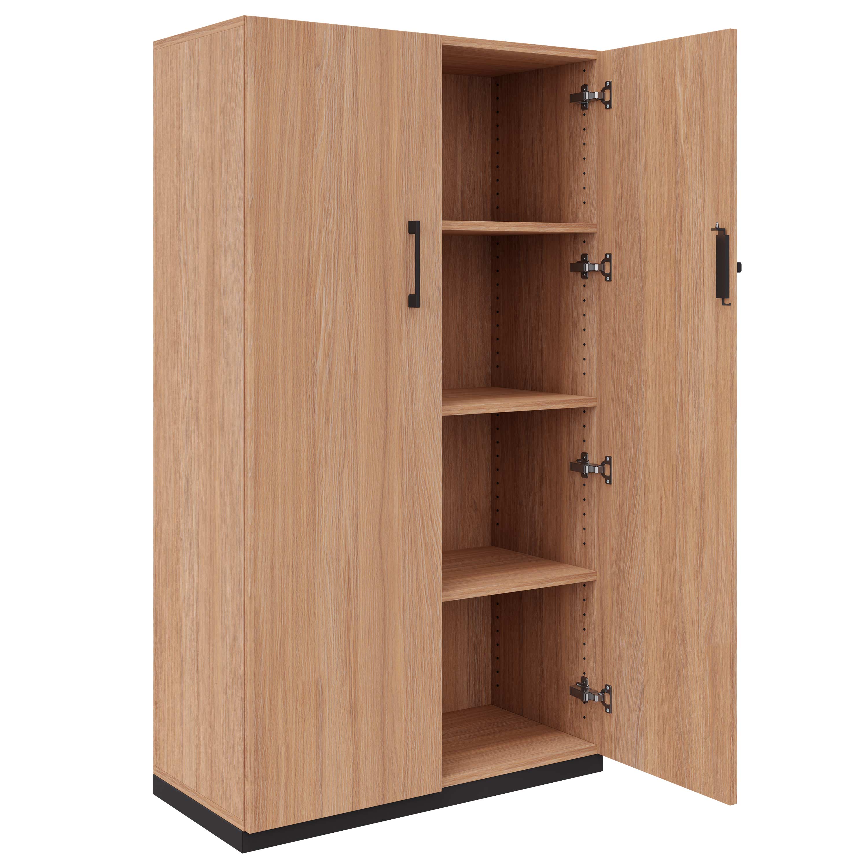 CHOICE hinged door wardrobe | 4 OH, 800 x 1465 mm, amber oak - 2 Main Image