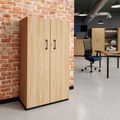 CHOICE hinged door wardrobe | 4 OH, 800 x 1465 mm, amber oak - 1 Thumbnail Image