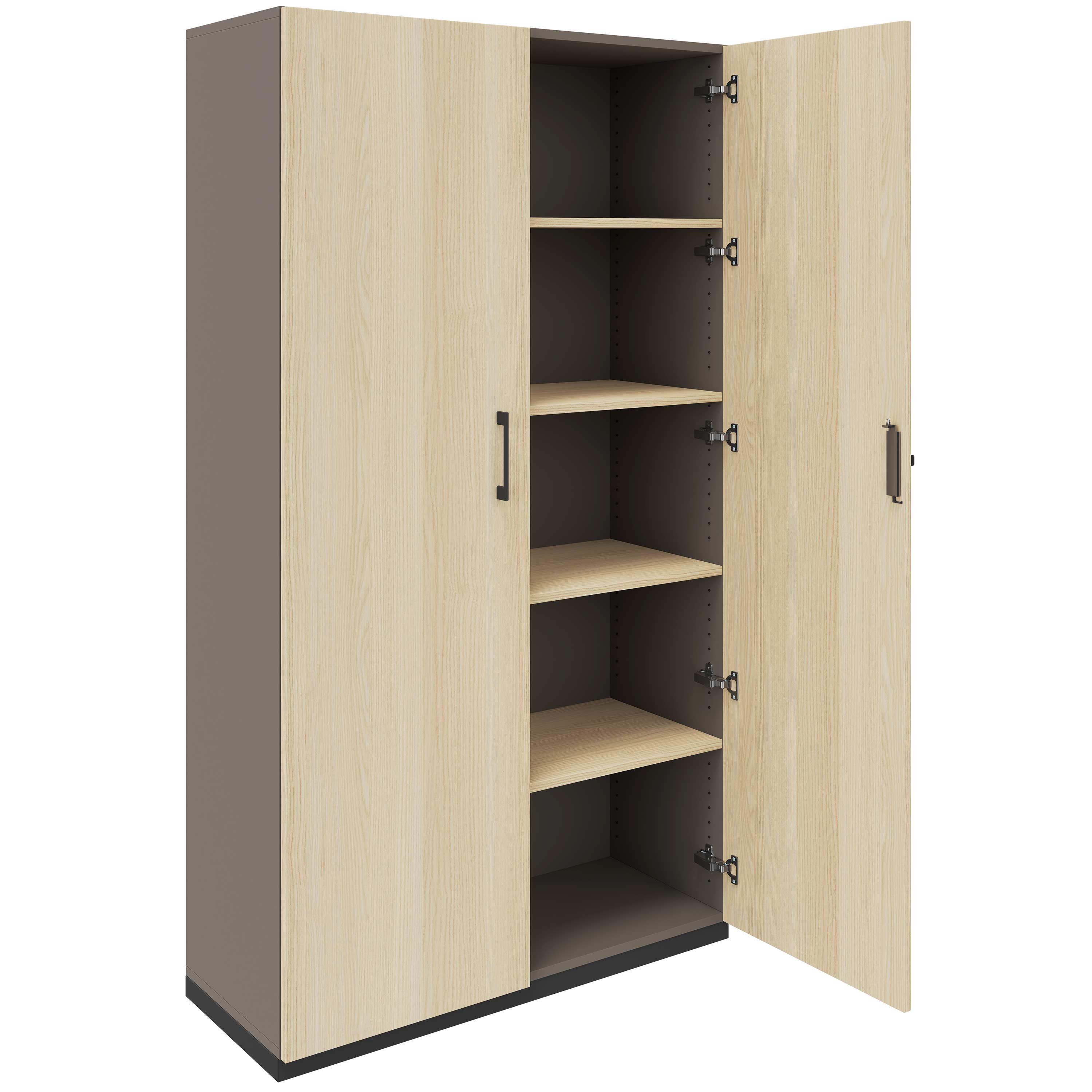 CHOICE Armoire de porte d'aile | 5 oh, 1000 x 1820 mm, cendres gris / sable cubanite - 2 Main Image