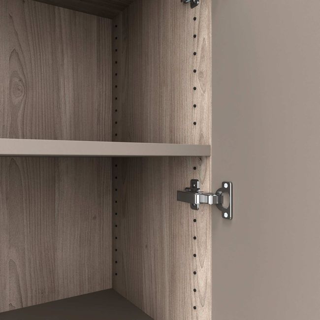 CHOICE Flügeltürenschrank | 5 OH, 800 x 1820 mm, Nordeiche grau / Cubanitgrau