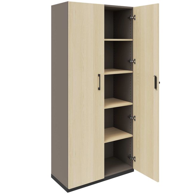 CHOICE Flügeltürenschrank | 5 OH, 800 x 1820 mm, Cubanitgrau / Sandesche CHOICE Flügeltürenschrank | 5 OH, 800 x 1820 mm, Cubanitgrau / Sandesche