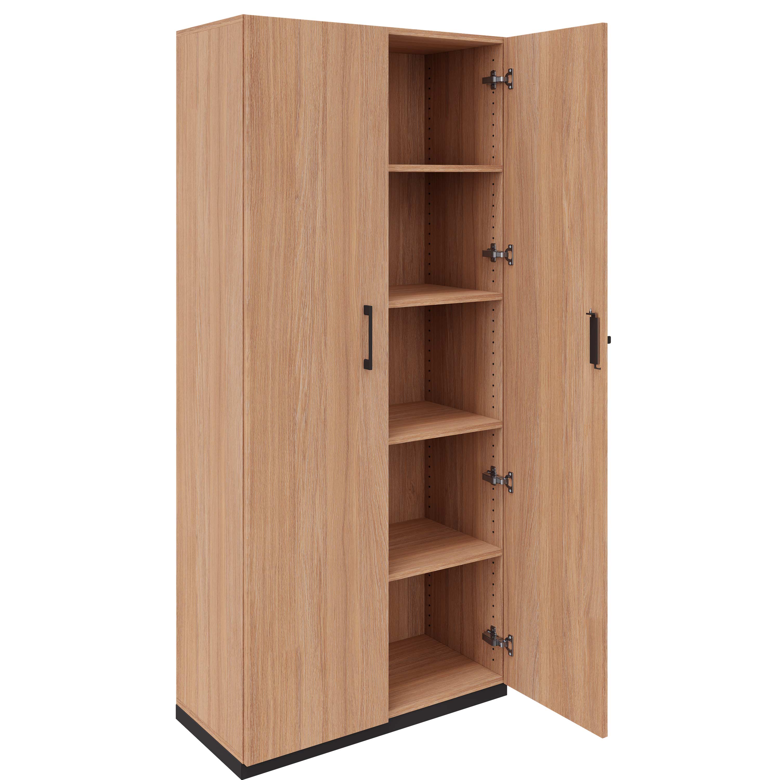 CHOICE hinged door wardrobe | 5 OH, 800 x 1820 mm, amber oak - 2 Main Image