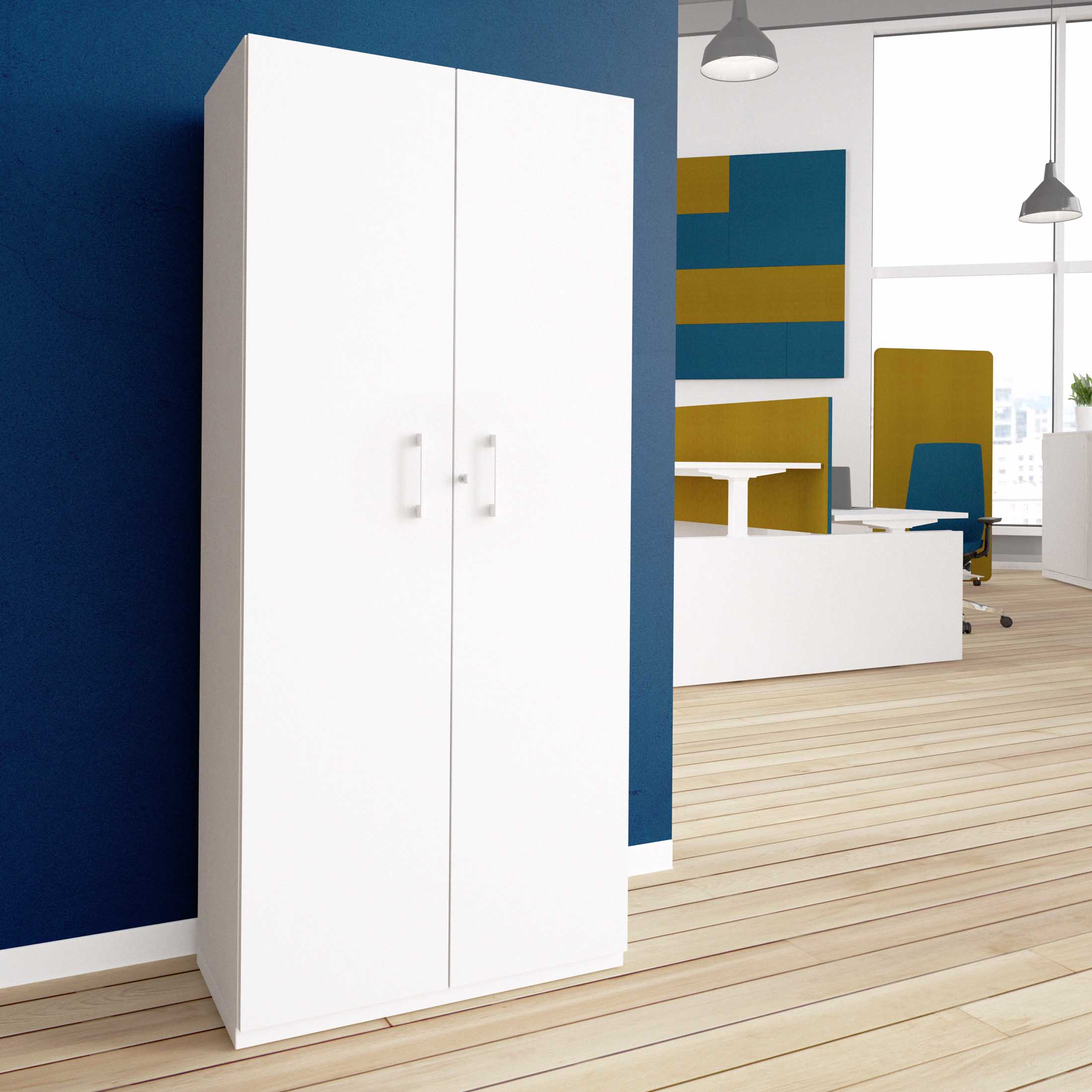 CHOICE Wing door cabinet | 5 Oh, 800 x 1820 mm, white - 1 Main Image