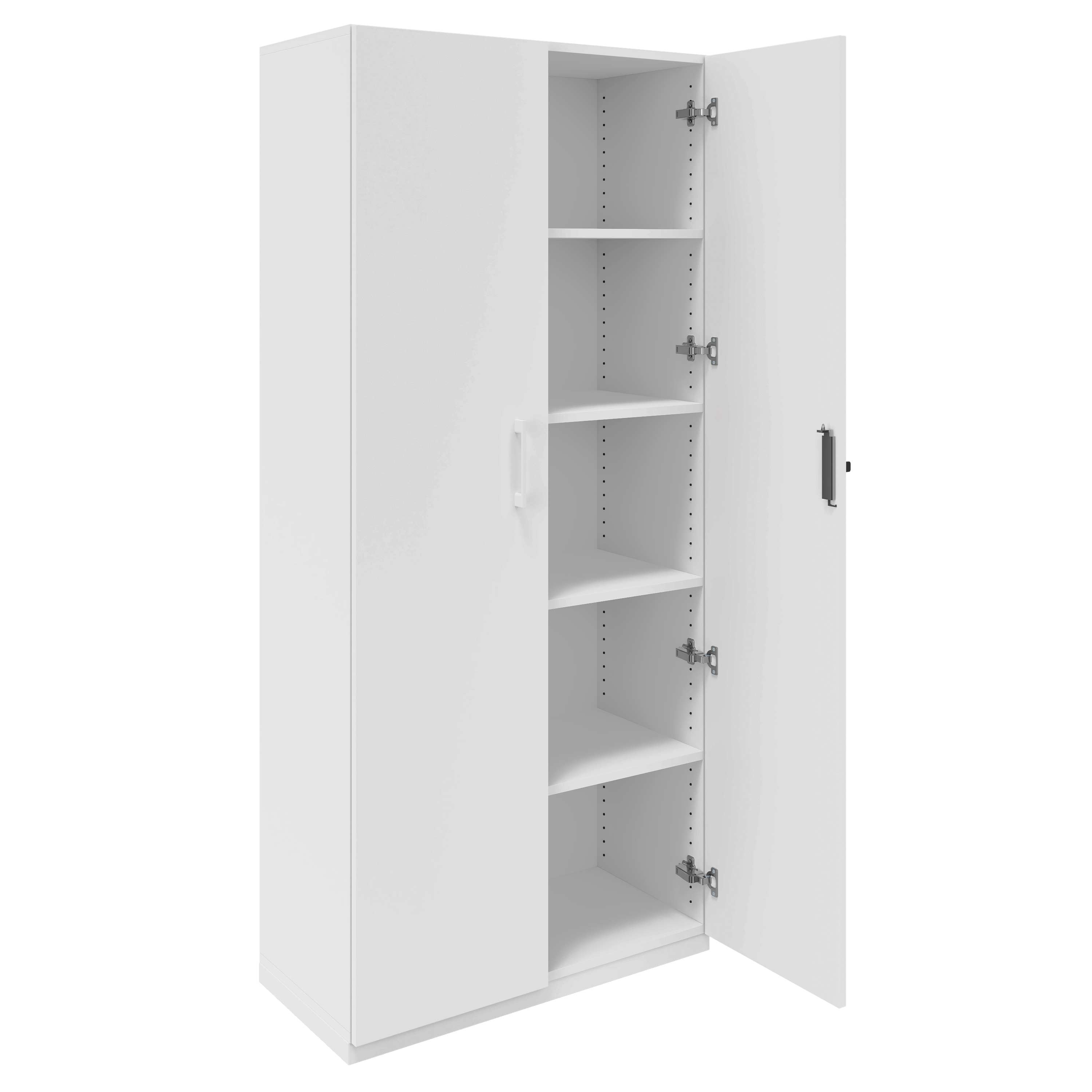 CHOICE Wing door cabinet | 5 Oh, 800 x 1820 mm, white - 2 Main Image