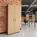CHOICE hinged door wardrobe | 6 OH, 1000 x 2170 mm, amber oak - 1 Thumbnail Image