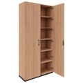 CHOICE hinged door wardrobe | 6 OH, 1000 x 2170 mm, amber oak - 2 Thumbnail Image