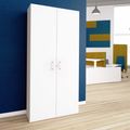 CHOICE Armoire de porte d'aile | 6 oh, 1000 x 2170 mm, blanc - 1 Thumbnail Image