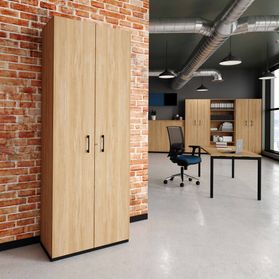 CHOICE Flügeltürenschrank | 6 OH, 800 x 2170 mm, Bernsteineiche
