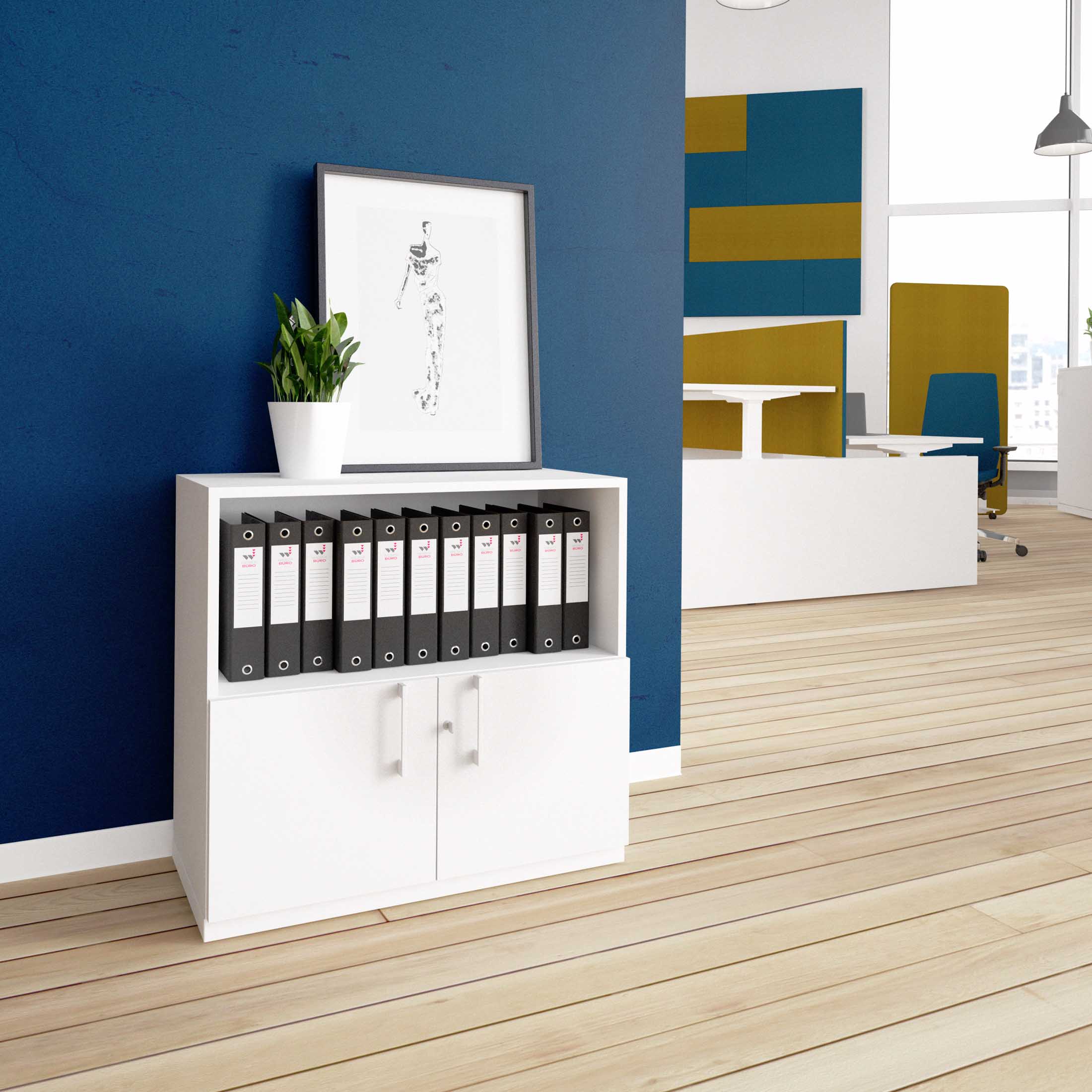 CHOICE Combina il cabinet | 2 oh, 800 x 760 mm, bianco - 1 Main Image