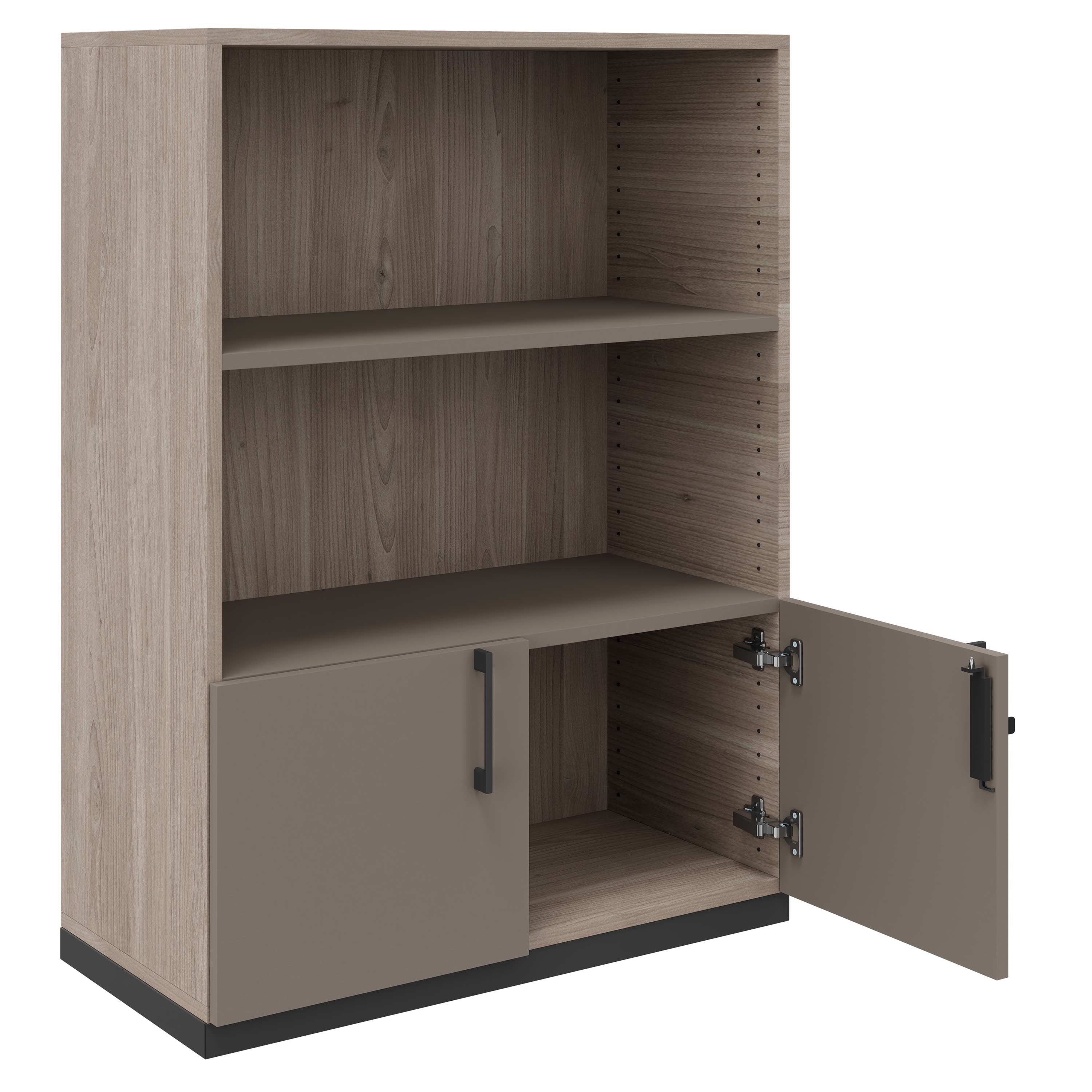 CHOICE combination cabinet | 3 OH, 800 x 1115 mm, northern oak gray / cubanite gray - 2 Main Image