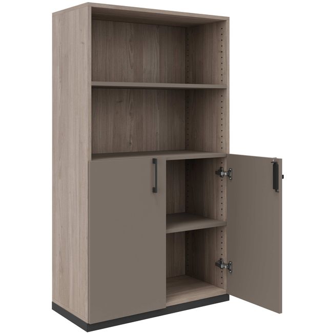 CHOICE Kombischrank | 4 OH, 800 x 1465 mm, Nordeiche grau / Cubanitgrau CHOICE Kombischrank | 4 OH, 800 x 1465 mm, Nordeiche grau / Cubanitgrau
