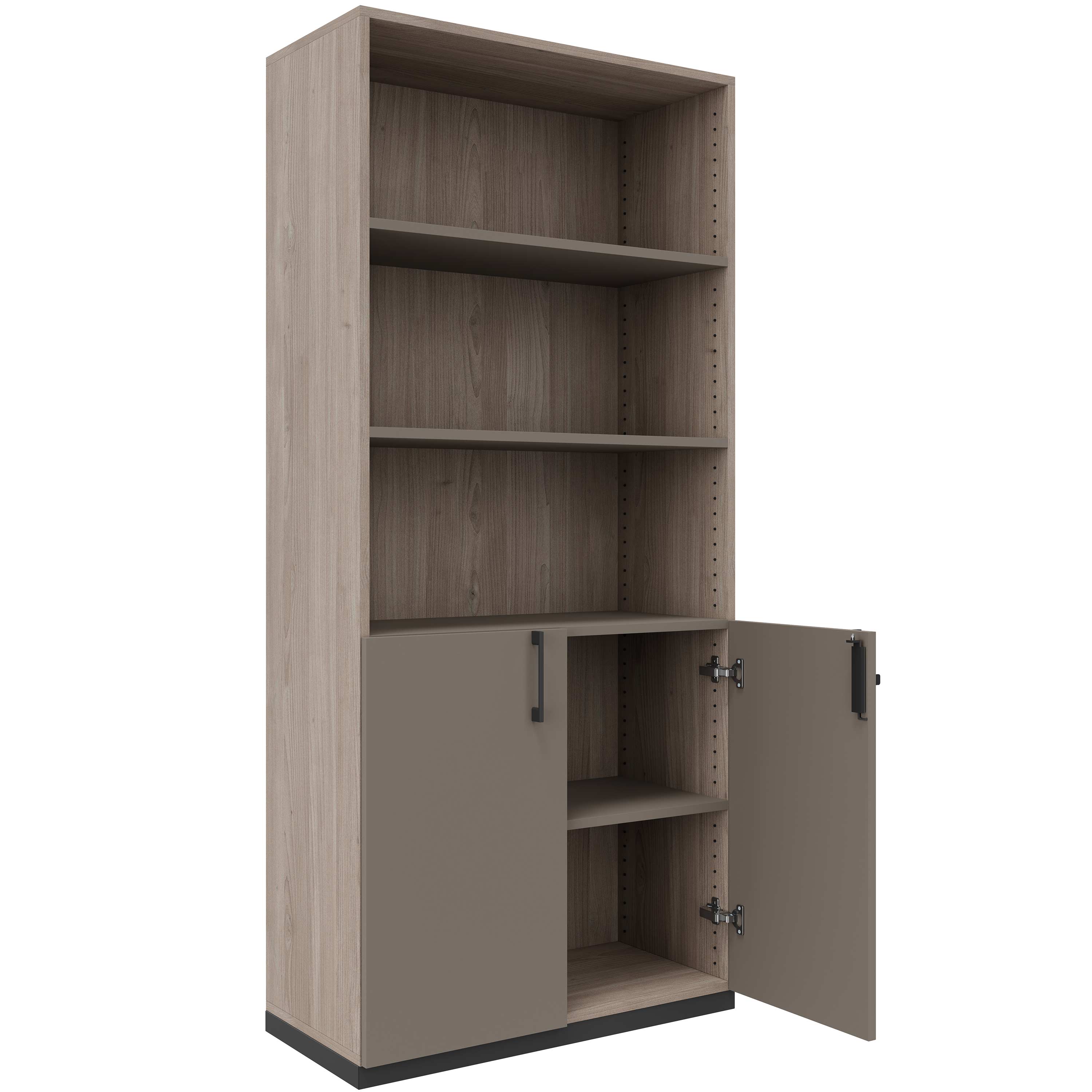 CHOICE combination cabinet | 5 OH, 800 x 1820 mm, northern oak gray / cubanite gray - 2 Main Image