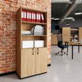 CHOICE combination cabinet | 5 OH, 800 x 1820 mm, amber oak - 1 Thumbnail Image