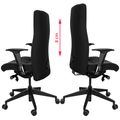 ROVO XP 1470 executive chair | Heavy duty chair, lumbar support, black - 11 Thumbnail Image
