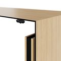 MOTION 2 motor desk with sideboard | Electrically height adjustable, 2000 x 1800 mm, oak veneer - 5 Thumbnail Image