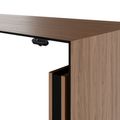 MOTION Desk a 2 motori con sideboard | Regolabile elettricamente in altezza, 2000 x 1800 mm, impiallacciatura in noce - 5 Thumbnail Image