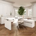 MOTION 2 motor desk with sideboard | Electrically height adjustable, 2000 x 1800 mm, white - 15 Thumbnail Image