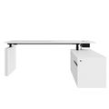 MOTION 2-Motoren-Schreibtisch mit Sideboard | Elektrisch höhenverstellbar, 2000 x 1800 mm, Weiß - 2 Thumbnail Image
