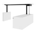 MOTION 2-Motoren-Schreibtisch mit Sideboard | Elektrisch höhenverstellbar, 2000 x 1800 mm, Weiß - 3 Thumbnail Image