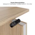 MOTION Bureau à 2 moteurs avec buffet | Réglable à hauteur électrique, 2000 x 1800 mm, gris perlé - 9 Thumbnail Image