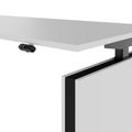 MOTION Bureau à 2 moteurs avec buffet | Réglable à hauteur électrique, 2000 x 1800 mm, gris perlé - 4 Thumbnail Image