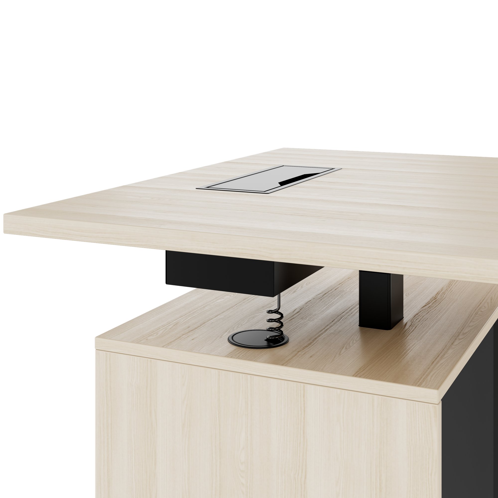 MOTION 2-Motoren-Schreibtisch mit Sideboard | Elektrisch höhenverstellbar, 2000 x 1800 mm, Sandesche - 5 Main Image