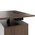 MOTION 2 motor desk with sideboard | Electrically height adjustable, 2000 x 1800 mm, walnut - 5 Thumbnail Image