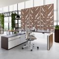 MOTION 2 motor desk with sideboard | Electrically height adjustable, 2000 x 1800 mm, walnut - 14 Thumbnail Image