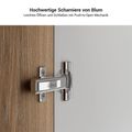 MOTION 2-Motoren-Schreibtisch mit Sideboard | Elektrisch höhenverstellbar, 2000 x 1800 mm, Cubanitgrau