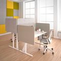 DESK acoustic table partition | 760 mm high, polyester cover BERTA - 3 Thumbnail Image