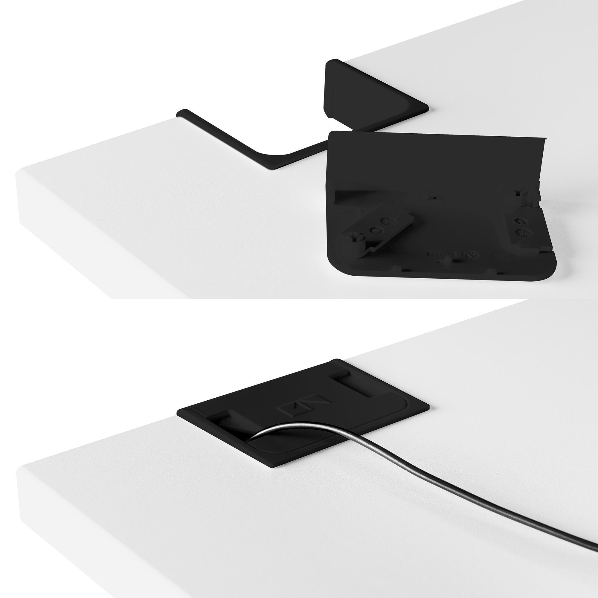 König + Neurath – Active T Motorschreibtisch | 1600 x 800 mm, elektrisch höhenverstellbar, elektrifiziert, Weiß - 7 Main Image