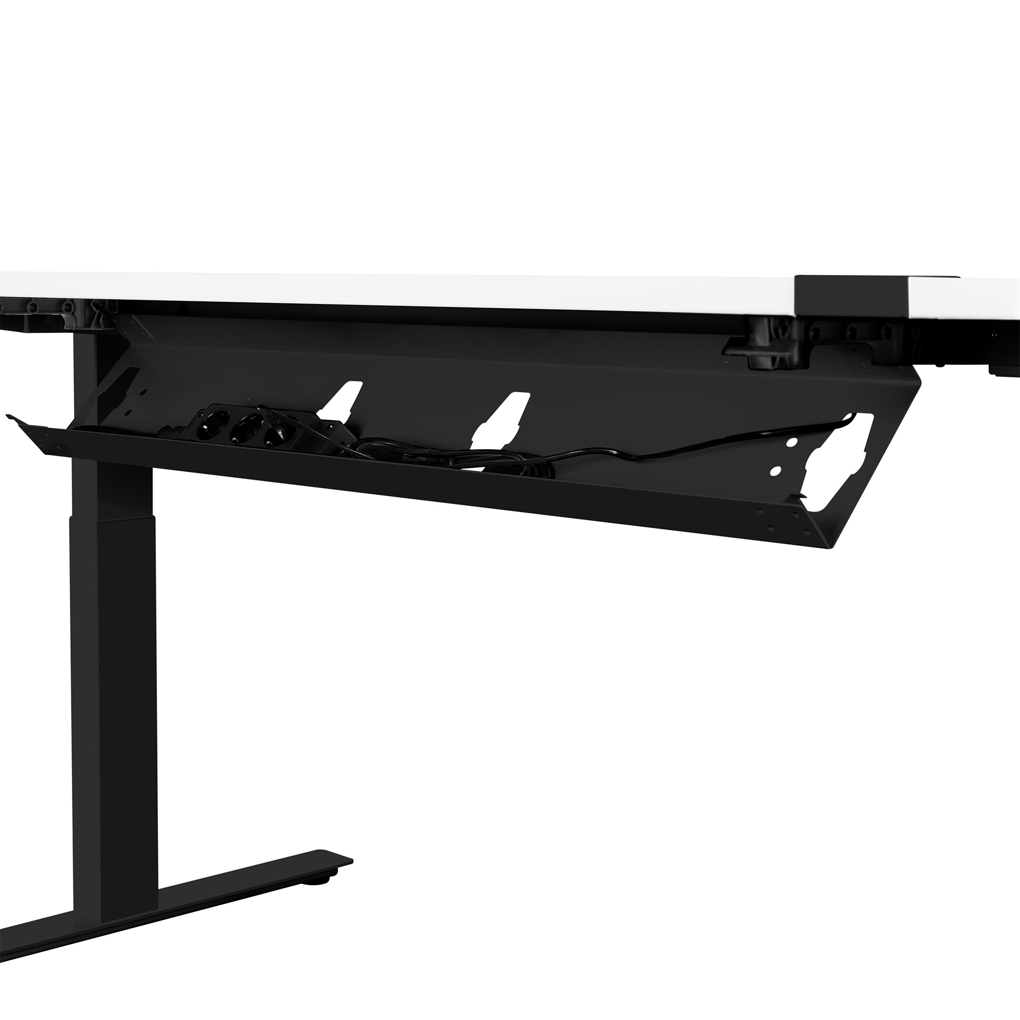 König + Neurath – Active T Motorschreibtisch | 1600 x 800 mm, elektrisch höhenverstellbar, elektrifiziert, Weiß - 13 Main Image