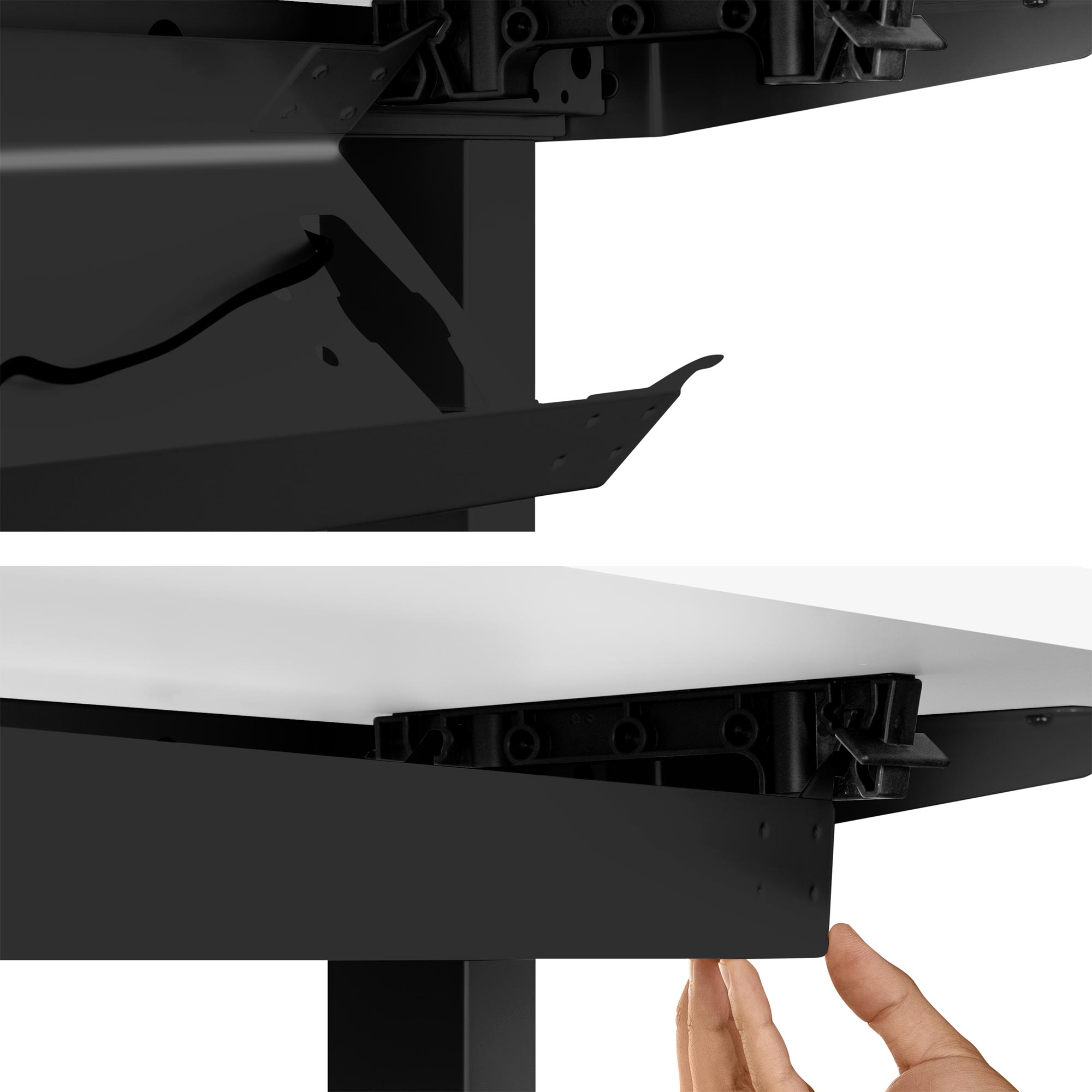 König + Neurath – Active T Motorschreibtisch | 1600 x 800 mm, elektrisch höhenverstellbar, elektrifiziert, Weiß - 14 Main Image