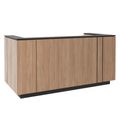 ICE reception desk | 2204 x 1022 mm, amber oak - 1 Thumbnail Image