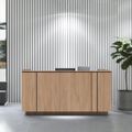 ICE reception desk | 2204 x 1022 mm, amber oak - 10 Thumbnail Image
