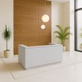 ICE reception desk | 2204 x 1022 mm, pearl gray - 1 Thumbnail Image