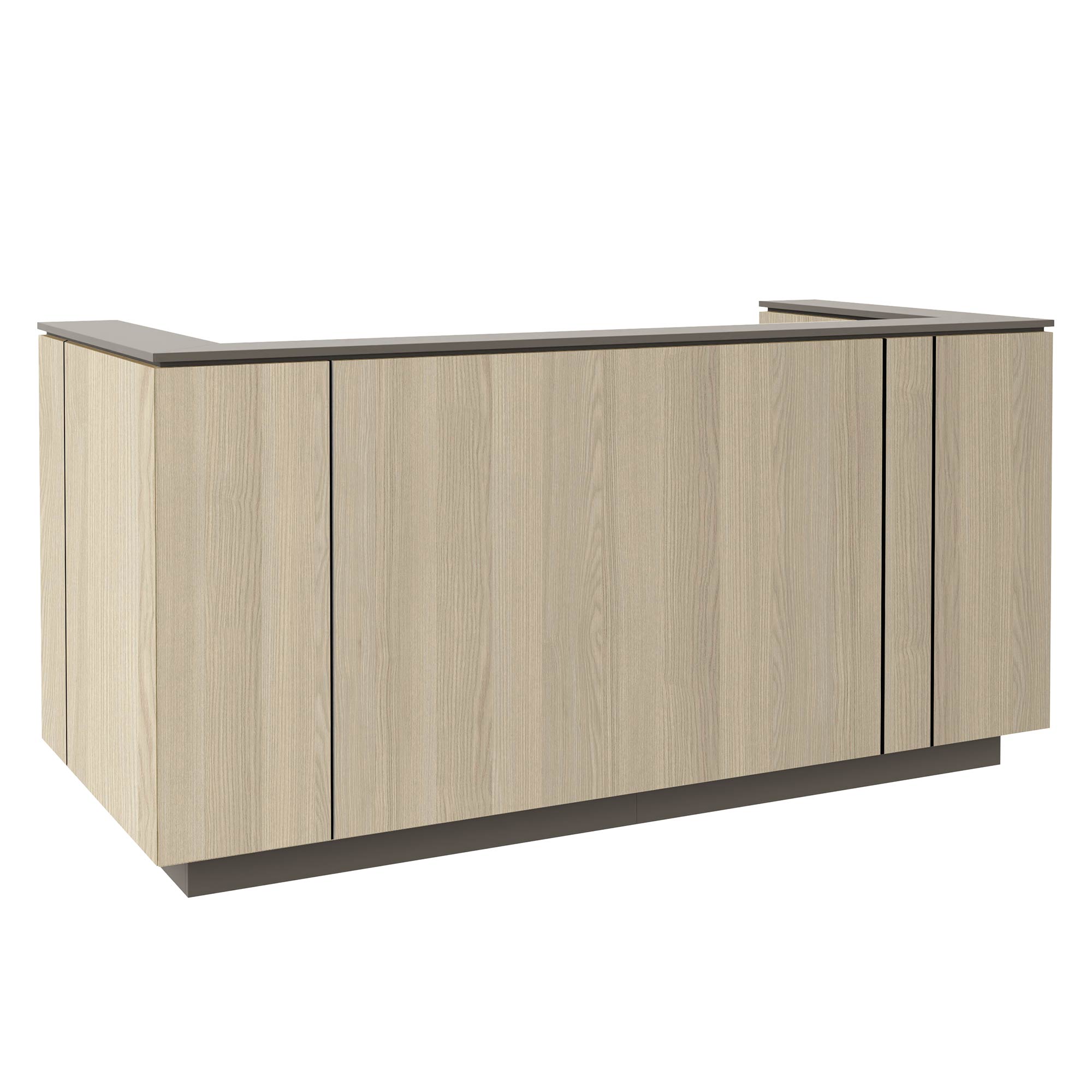 ICE reception desk | 2204 x 1022 mm, sand ash - 2 Main Image