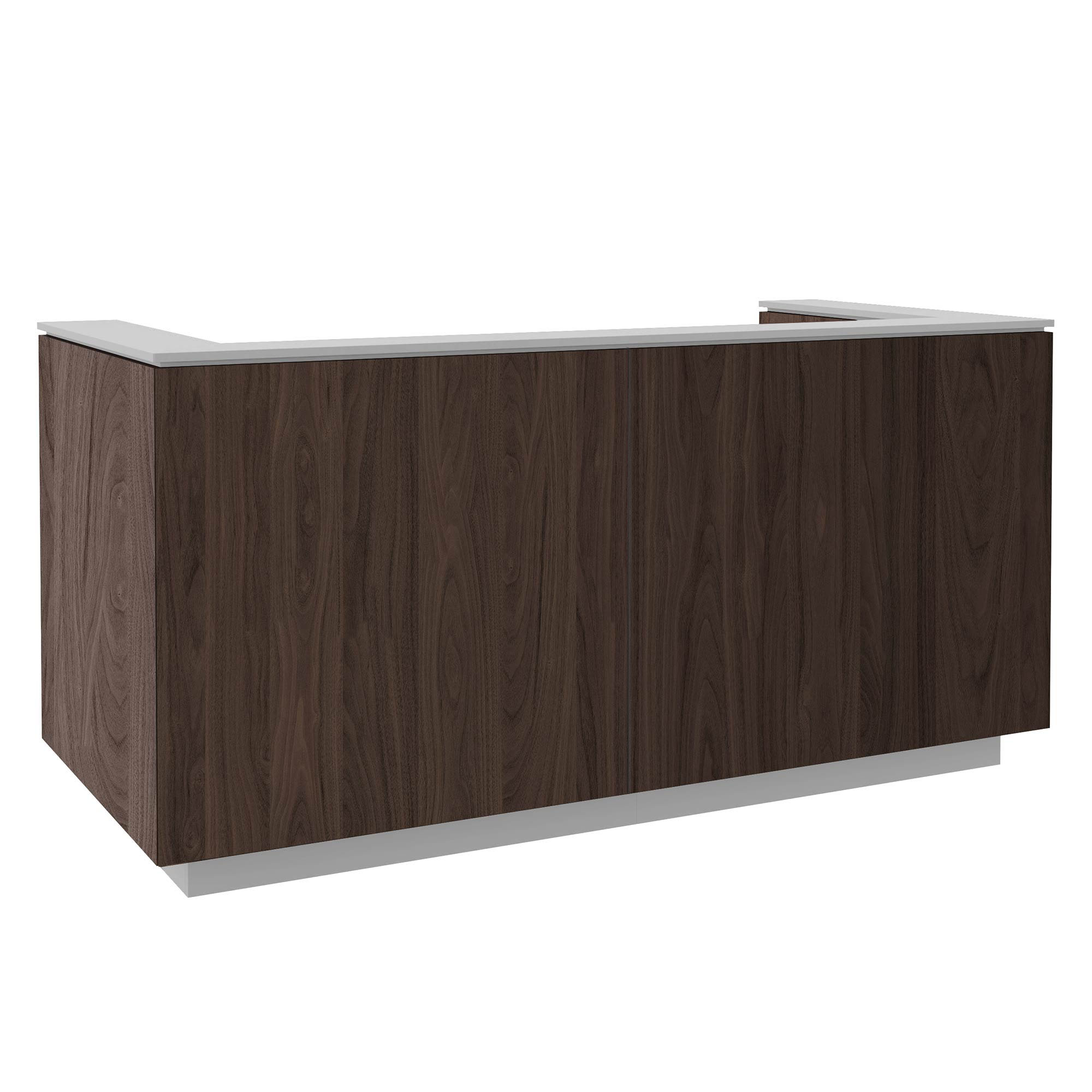 ICE reception desk | 2204 x 1022 mm, walnut - 4 Main Image