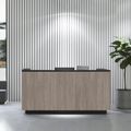ICE reception desk | 2204 x 1022 mm, gray northern oak - 2 Thumbnail Image