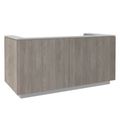 ICE reception desk | 2204 x 1022 mm, gray northern oak - 4 Thumbnail Image