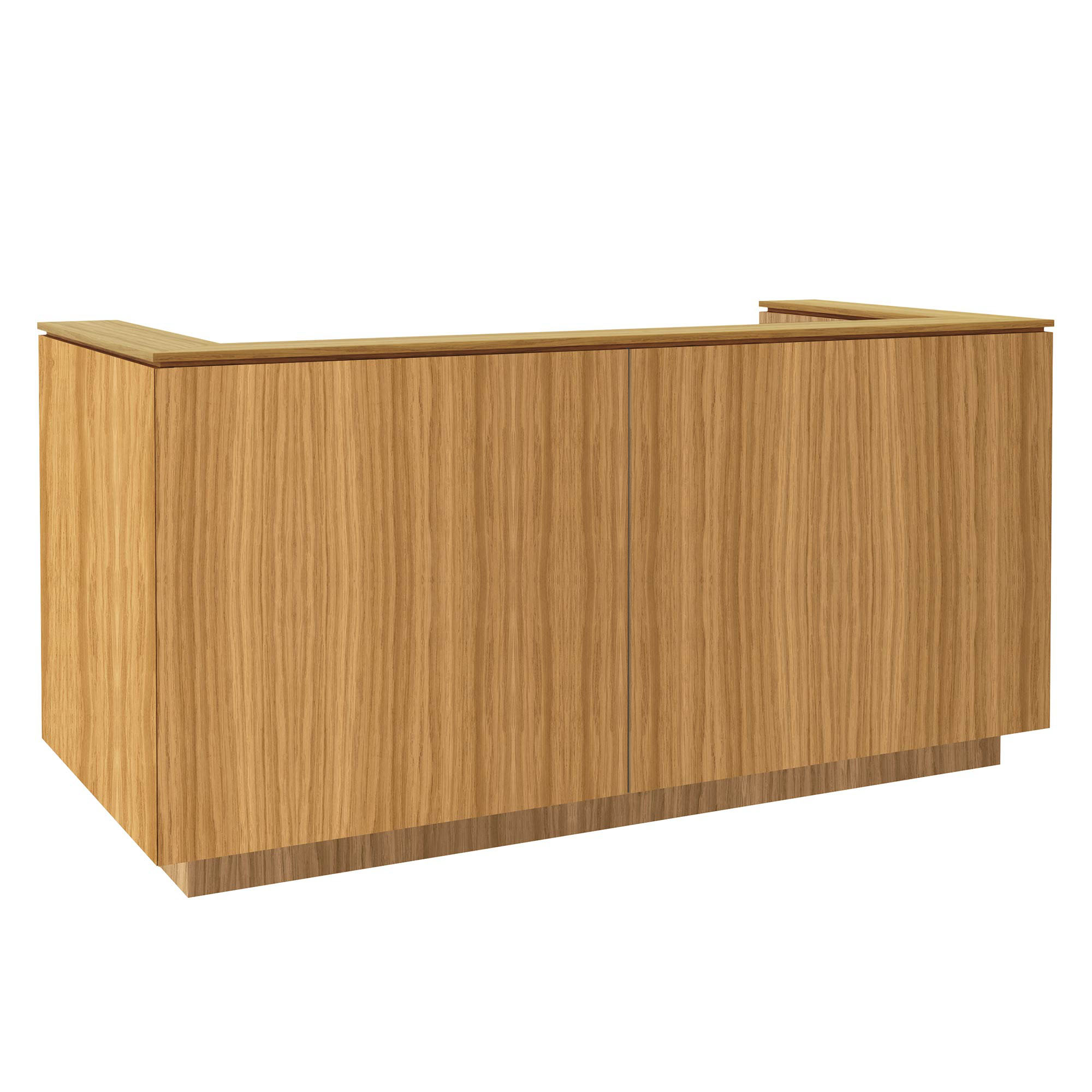 ICE reception desk | 2204 x 1022 mm, oak veneer - 3 Main Image
