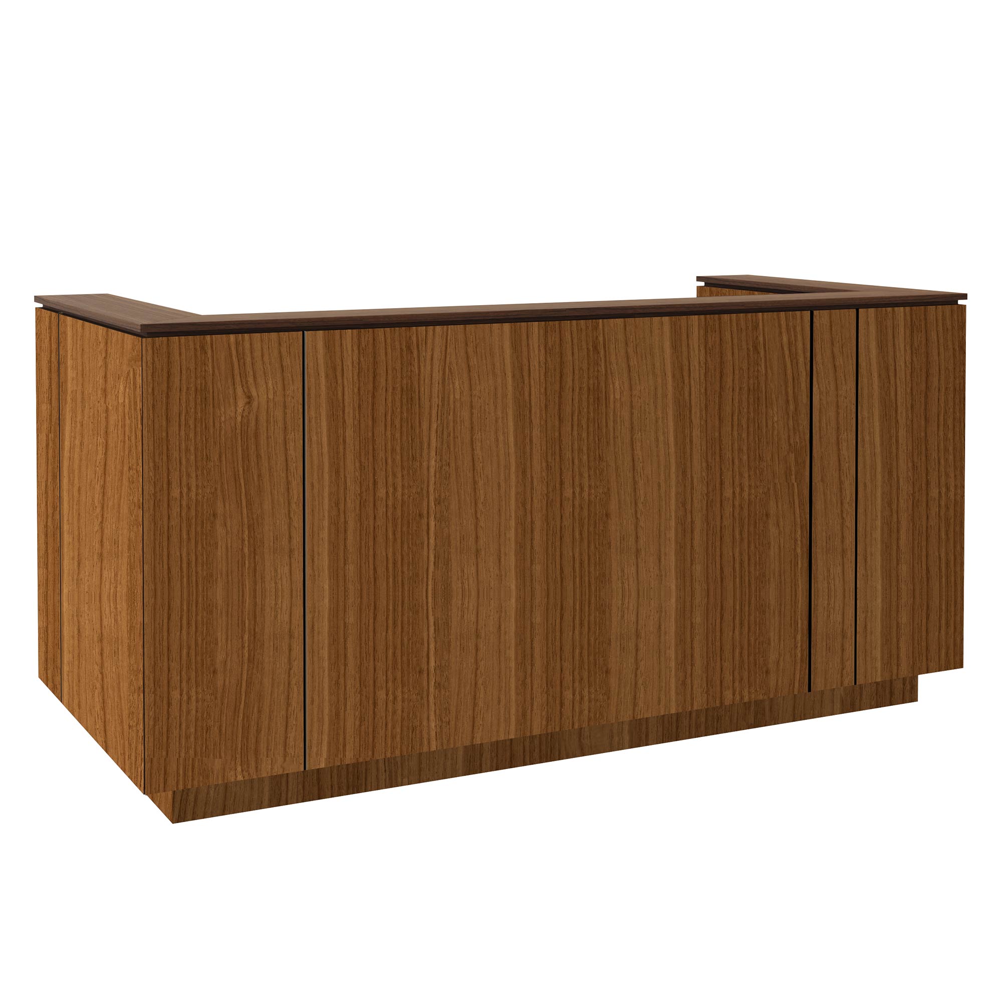 ICE reception desk | 2204 x 1022 mm, walnut veneer - 1 Main Image