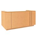 ICE reception desk | 2204 x 1022 mm, ash veneer - 4 Thumbnail Image