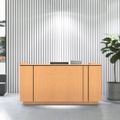 ICE reception desk | 2204 x 1022 mm, ash veneer - 1 Thumbnail Image
