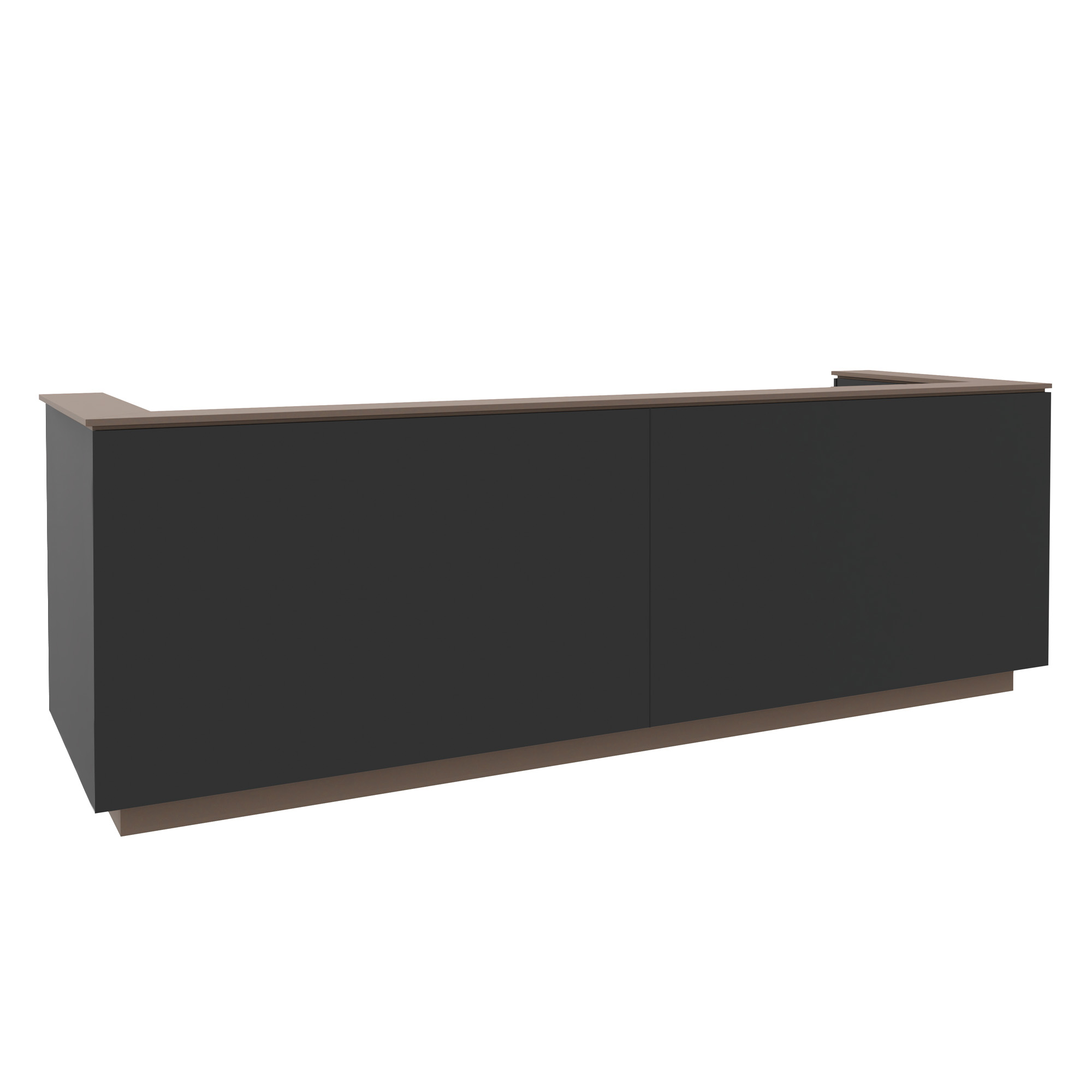 ICE reception desk | 3214 x 1022 mm, anthracite - 1 Main Image