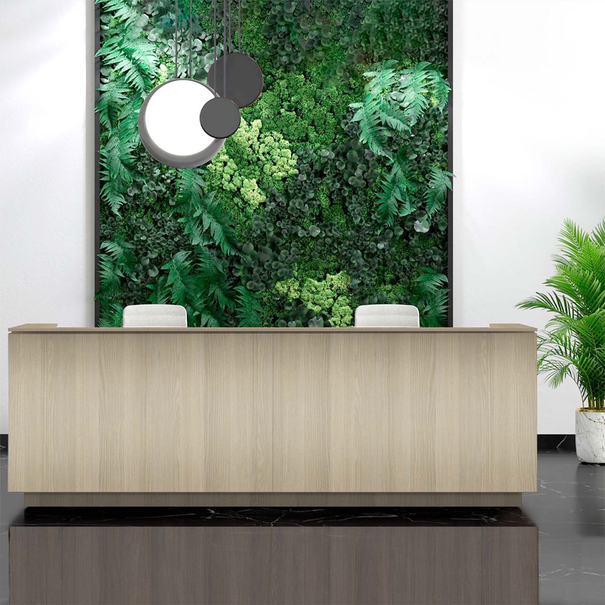 ICE reception desk | 3214 x 1022 mm, sand ash - 10 Main Image