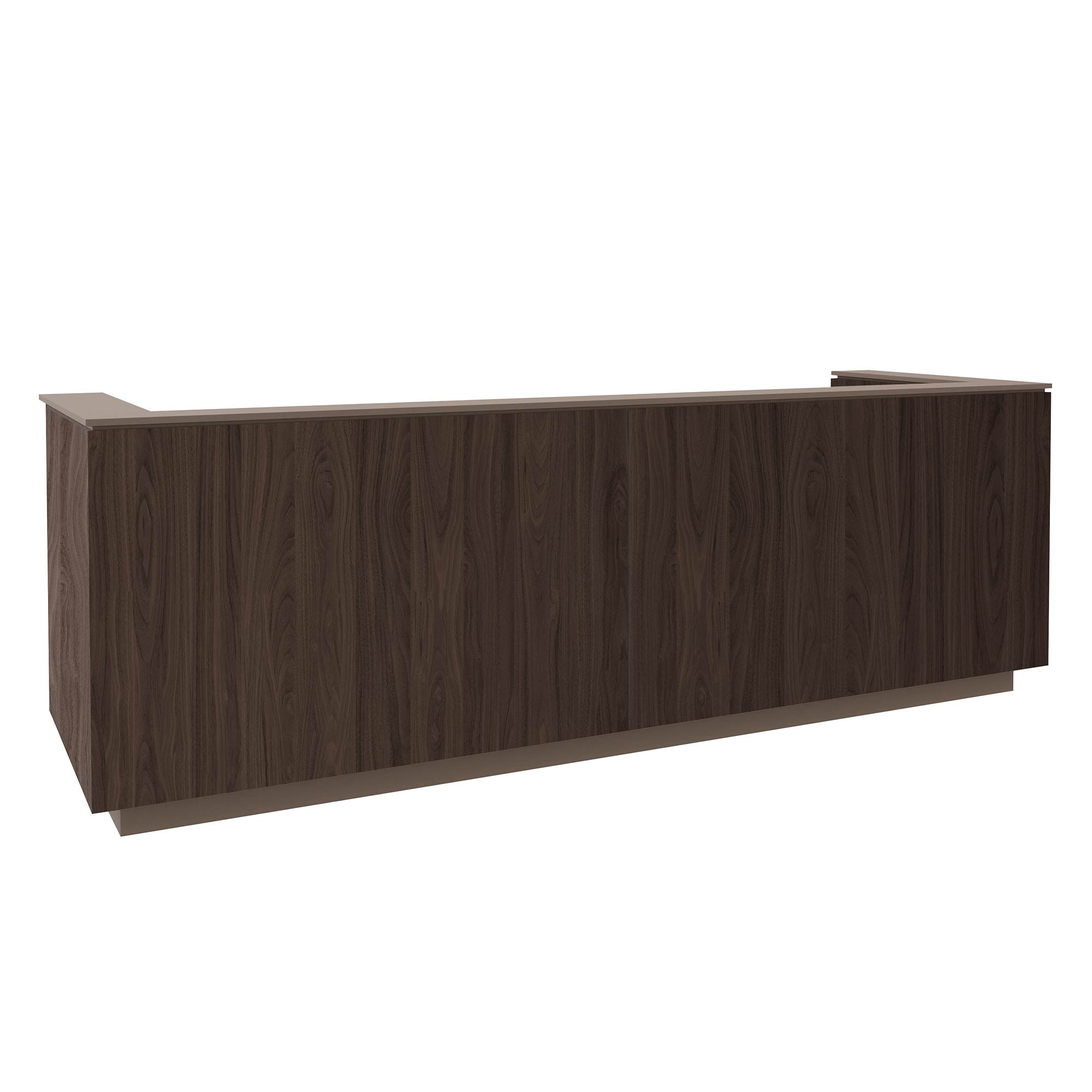 ICE reception desk | 3214 x 1022 mm, walnut - 1 Main Image