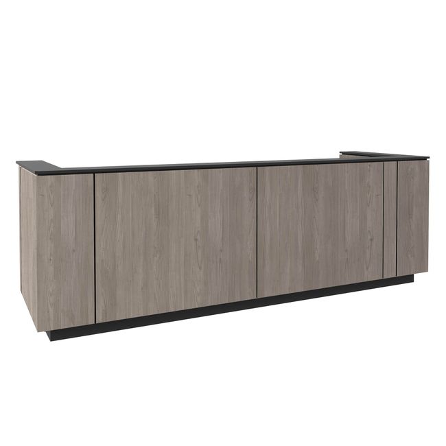 ICE Empfangstheke | 3214 x 1022 mm, Nordeiche grau